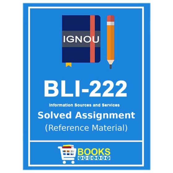 IGNOU BLIS Solved Assignments 2020-21 | Bookstrolley.in