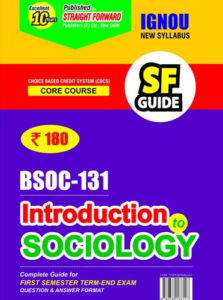 IGNOU BSOC 131 Book | BSOC- 131 : Introduction To Sociology